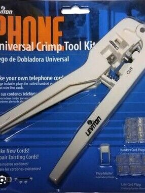 Leviton White Universal Phone Crimp Tool Kit
